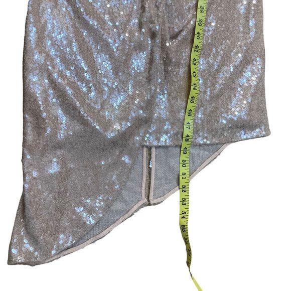 Kay Unger Size 4 Carla Shirred Sequin Dress Drape Light Pink Evening Gown NWOT - Picture 8 of 10